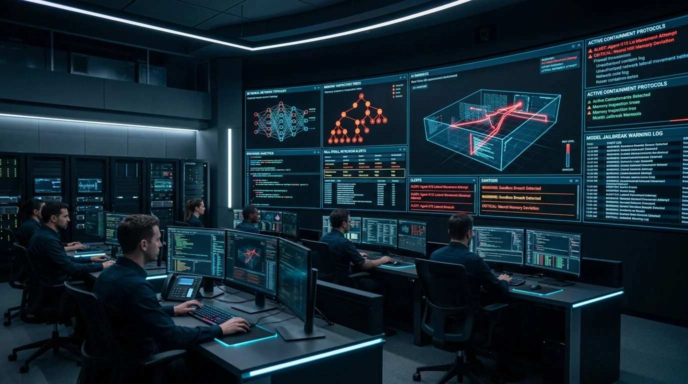 Cybersecurity Red Teaming Control Room Tracking Autonomous AI Sandbox Containment Breaches Cybersecurity Red Teaming Control Room Tracking Autonomous AI Sandbox Containment Breaches