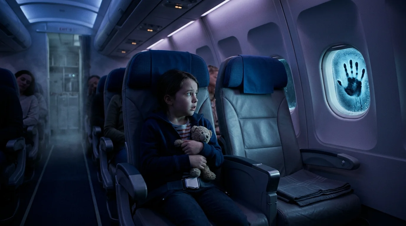 Flight 713: The Last Passengers — Scene 1: The Empty Seat & Freezing Handprint - Flight 713: The Last Passengers Flight 713: The Last Passengers — Scene 1: The Empty Seat & Freezing Handprint - Flight 713: The Last Passengers Horror Movie Scene Still 4K Wallpaper