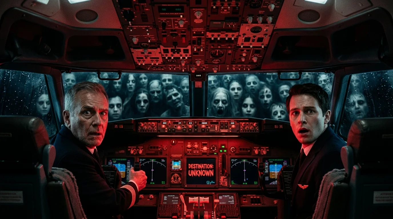 Flight 713: The Last Passengers — Scene 4: Faces Pressed Against the Windshield - Flight 713: The Last Passengers Flight 713: The Last Passengers — Scene 4: Faces Pressed Against the Windshield - Flight 713: The Last Passengers Horror Movie Scene Still 4K Wallpaper