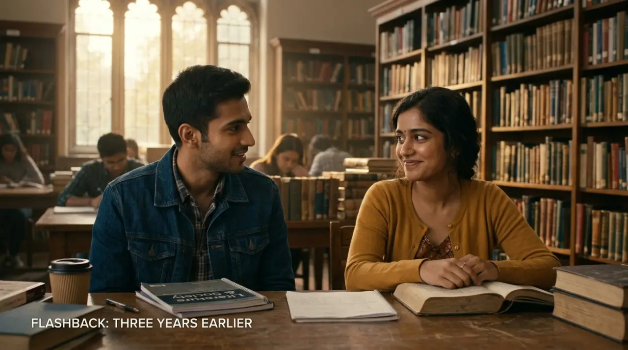 Scene 2: INT. UNIVERSITY LIBRARY — AFTERNOON - The Girl In Every Face Scene 2: INT. UNIVERSITY LIBRARY — AFTERNOON - The Girl In Every Face Horror Movie Scene Still 4K Wallpaper