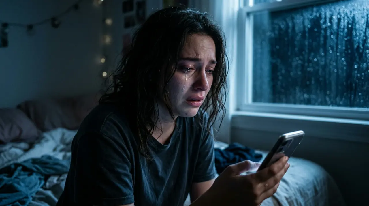 Scene 3: INT. MAYA'S BEDROOM — NIGHT - The Girl In Every Face Scene 3: INT. MAYA'S BEDROOM — NIGHT - The Girl In Every Face Horror Movie Scene Still 4K Wallpaper