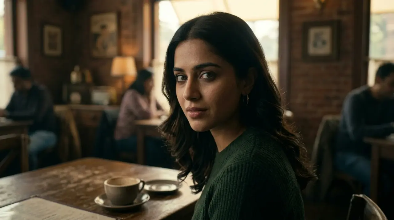Scene 6: INT. CAFÉ — FINAL SCENE - The Girl In Every Face Scene 6: INT. CAFÉ — FINAL SCENE - The Girl In Every Face Horror Movie Scene Still 4K Wallpaper