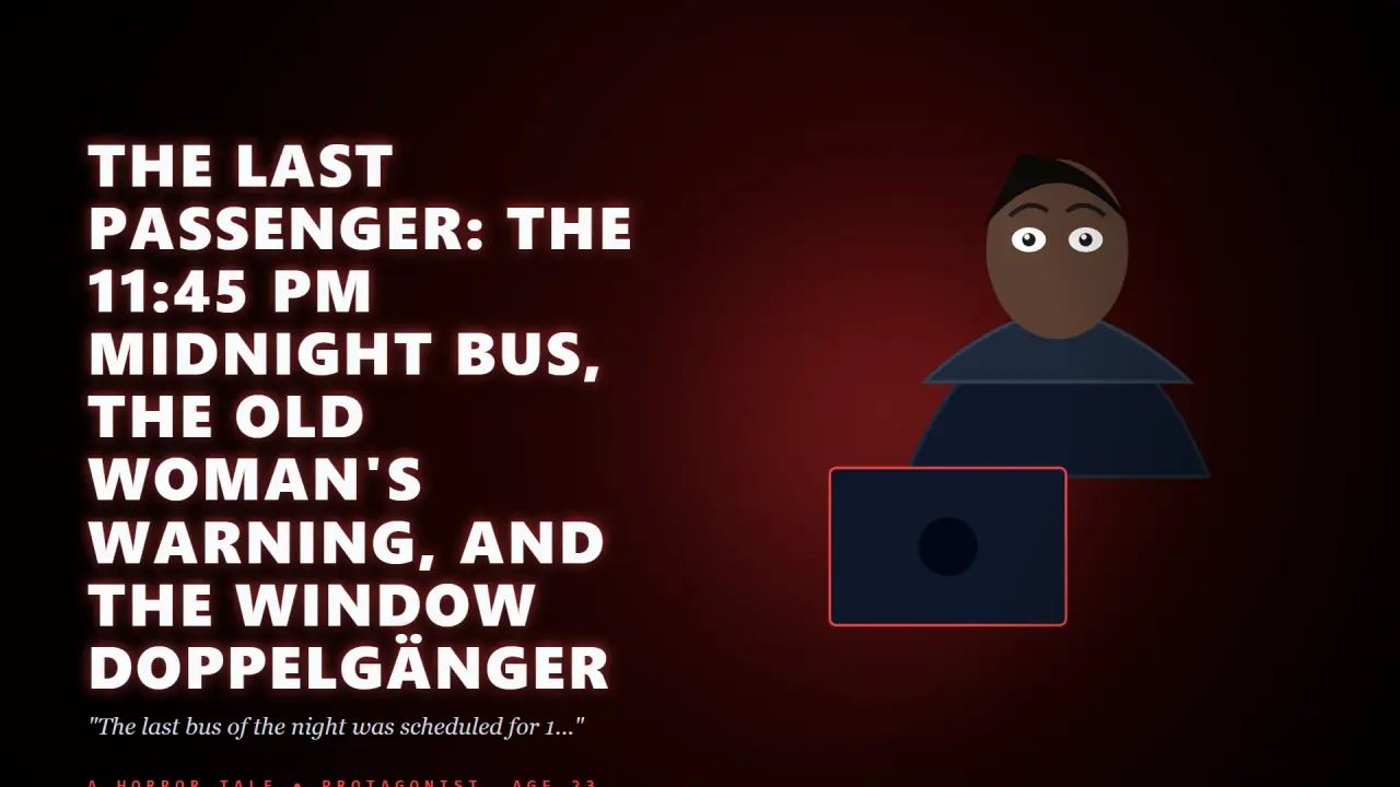 The Last Passenger: The 11:45 PM Midnight Bus, the Old Woman's Warning, and the Window Doppelgänger