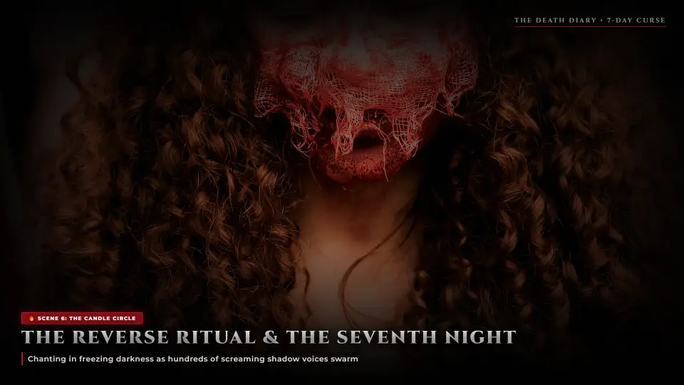 The Reverse Ritual — Candle Circle and Swarming Shadow Voices - The Death Diary The Reverse Ritual — Candle Circle and Swarming Shadow Voices - The Death Diary Horror Movie Scene Still 4K Wallpaper