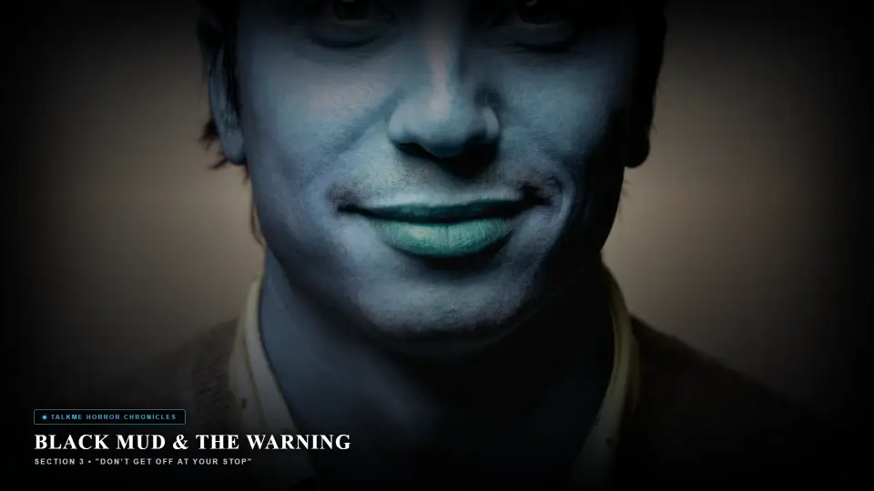 Black Mud and The Warning — Terrified Passenger Sweating Next to Muddy Entity - The Passenger From the Kabristan Black Mud and The Warning — Terrified Passenger Sweating Next to Muddy Entity - The Passenger From the Kabristan Horror Movie Scene Still 4K Wallpaper