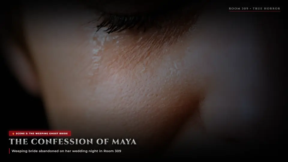 The Confession of Maya — The Weeping Ghost Bride in Room 309 - The Woman in Room 309 The Confession of Maya — The Weeping Ghost Bride in Room 309 - The Woman in Room 309 Horror Movie Scene Still 4K Wallpaper