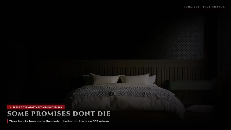 Some Promises Don't Die — Midnight Apartment Door 309 - The Woman in Room 309 Some Promises Don't Die — Midnight Apartment Door 309 - The Woman in Room 309 Horror Movie Scene Still 4K Wallpaper
