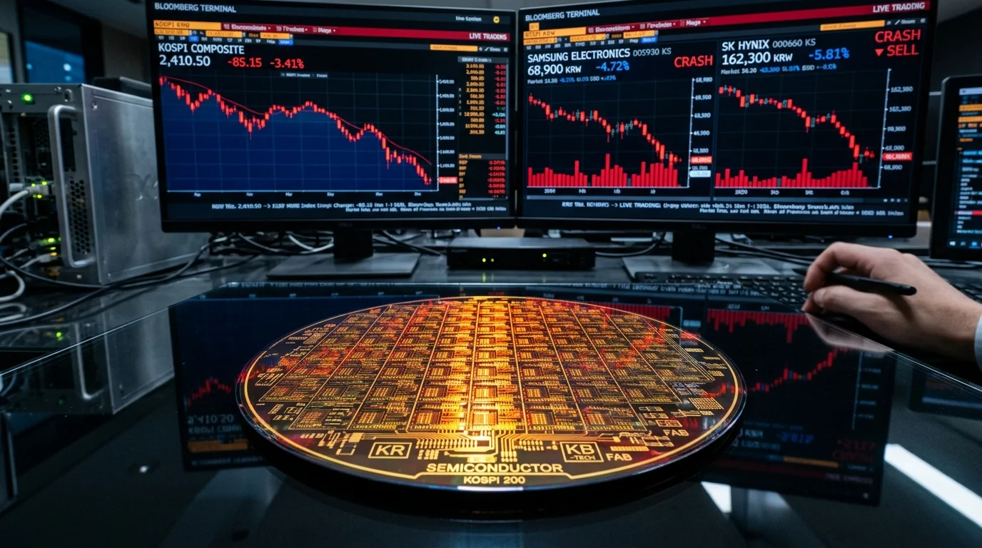Semiconductor Silicon Wafer and Plummeting Kospi Memory Chip Stocks Semiconductor Silicon Wafer and Plummeting Kospi Memory Chip Stocks