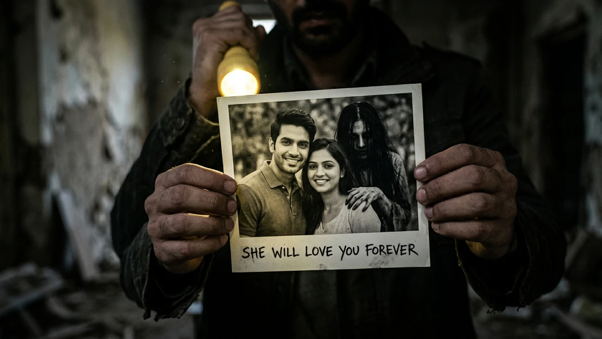 The Girl Who Lived in the Last Message — Scene 2: The College Photograph & Dual Ping - The Girl Who Lived in the Last Message Horror Movie Scene Still 4K Wallpaper