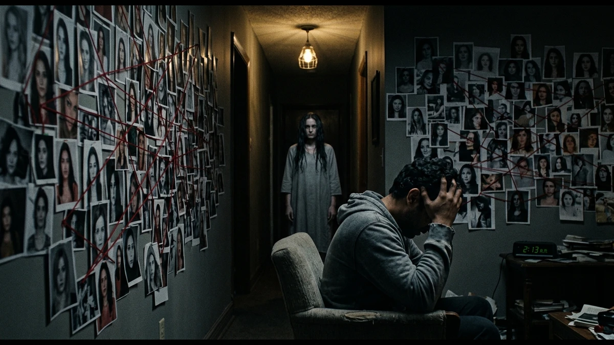 The Girl Who Lived in the Last Message — Scene 3: The Blood-Written Wall - The Girl Who Lived in the Last Message Horror Movie Scene Still 4K Wallpaper