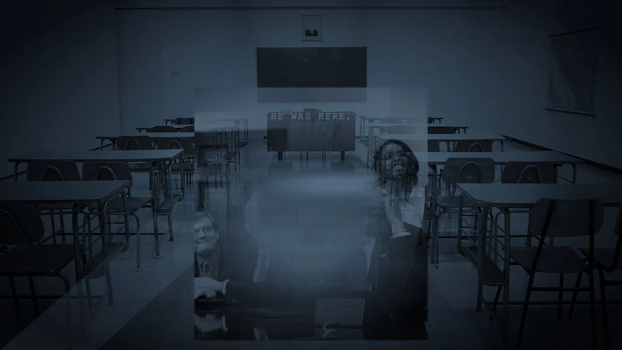 The School at the Edge of the Village — Scene 2: The Soaked Schoolgirl & The Blackboard - The School at the Edge of the Village Horror Movie Scene Still 4K Wallpaper