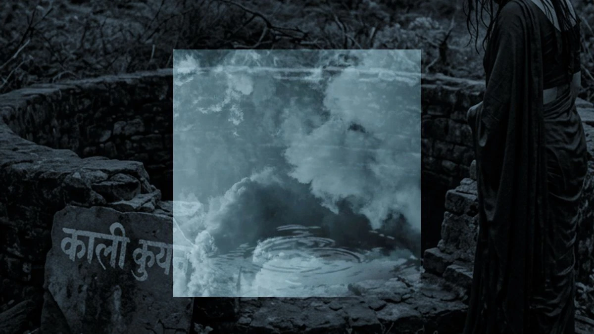 The Well Behind the Village — Scene 2: The Hands in the Water & Floating Smiling Faces - The Well Behind the Village Horror Movie Scene Still 4K Wallpaper